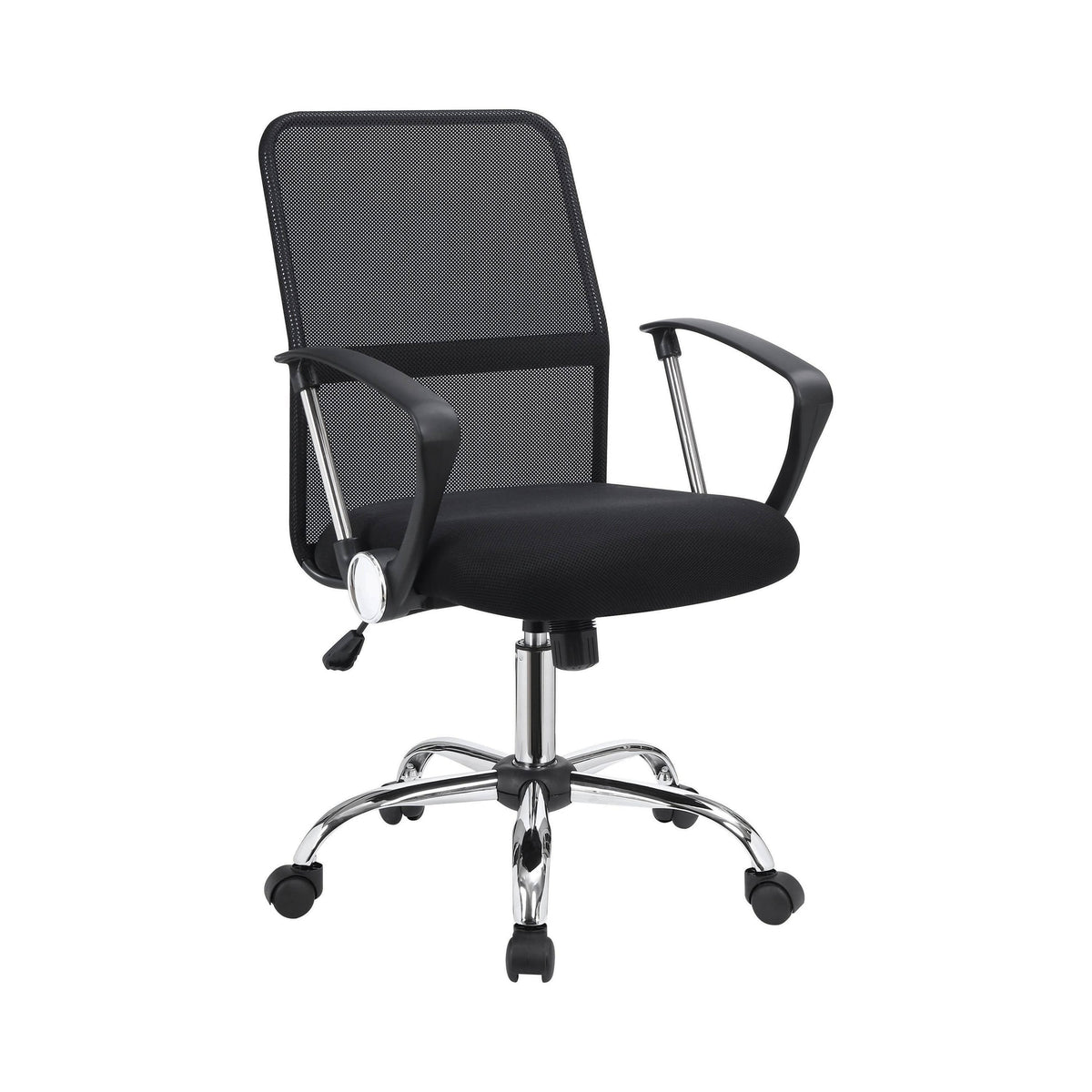 Office Chair With Mesh Backrest Black And Chrome - 801319 Pie's Variety Store