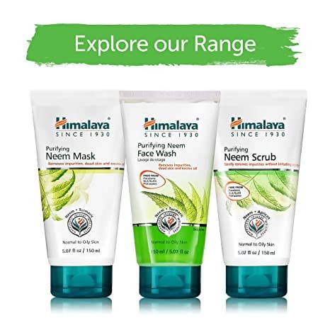 Himalaya Purifying Neem Face Wash with Neem and Turmeric Neem Scrub Neem Mask for Deep Cleaning