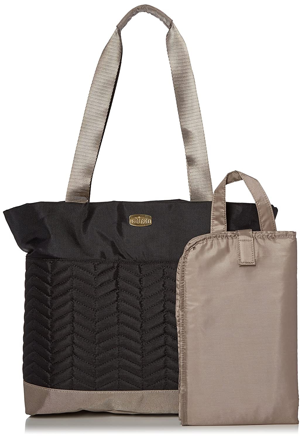 CHICCO Diaper Bag Chevron Black: Thermal zippered bottle pocket with high-density thermal insulation and thermoflect radiant barrier - 06079396950070 ebuystt