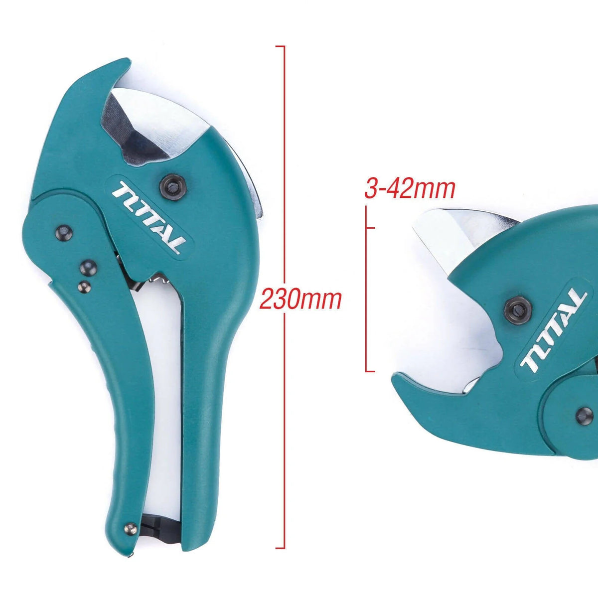 Total Heavy Duty PVC Pipe Cutter is uniquely designed to increase comfort and productivity