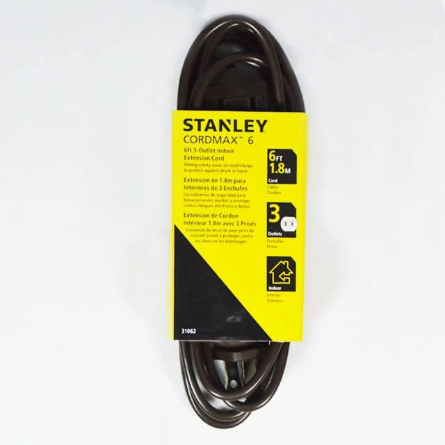 Stanley Electrical 6 Feet Cordmax Extension Cord