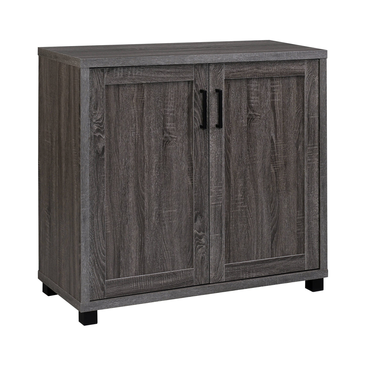 Wooden 2-Door Accent Cabinet Weathered Grey - 951046 Pie's Variety Store