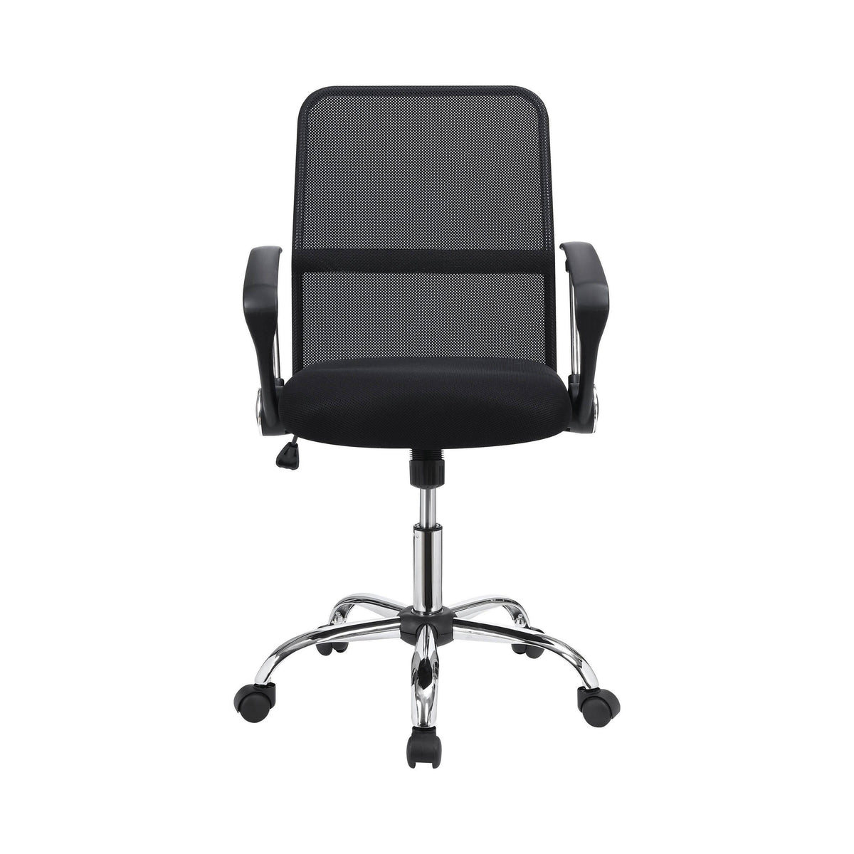 Office Chair With Mesh Backrest Black And Chrome - 801319 Pie's Variety Store
