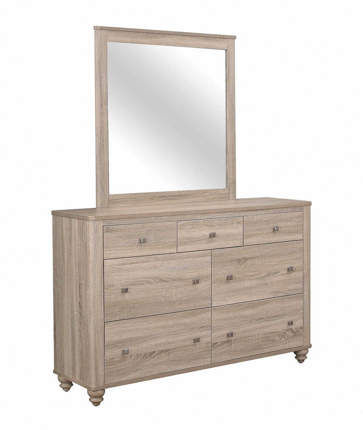 Wenham Rectangular Dresser Mirror Natural Oak - 205464 Pie's Variety Store