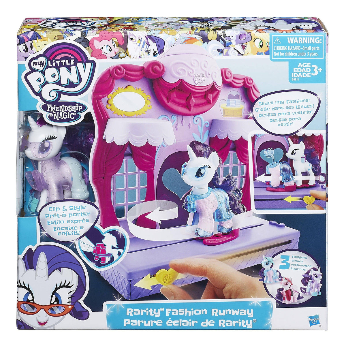 My Little Pony Friendship is Magic Rarity Fashion Runway Play Set - PN00004989 Pie's Variety Store