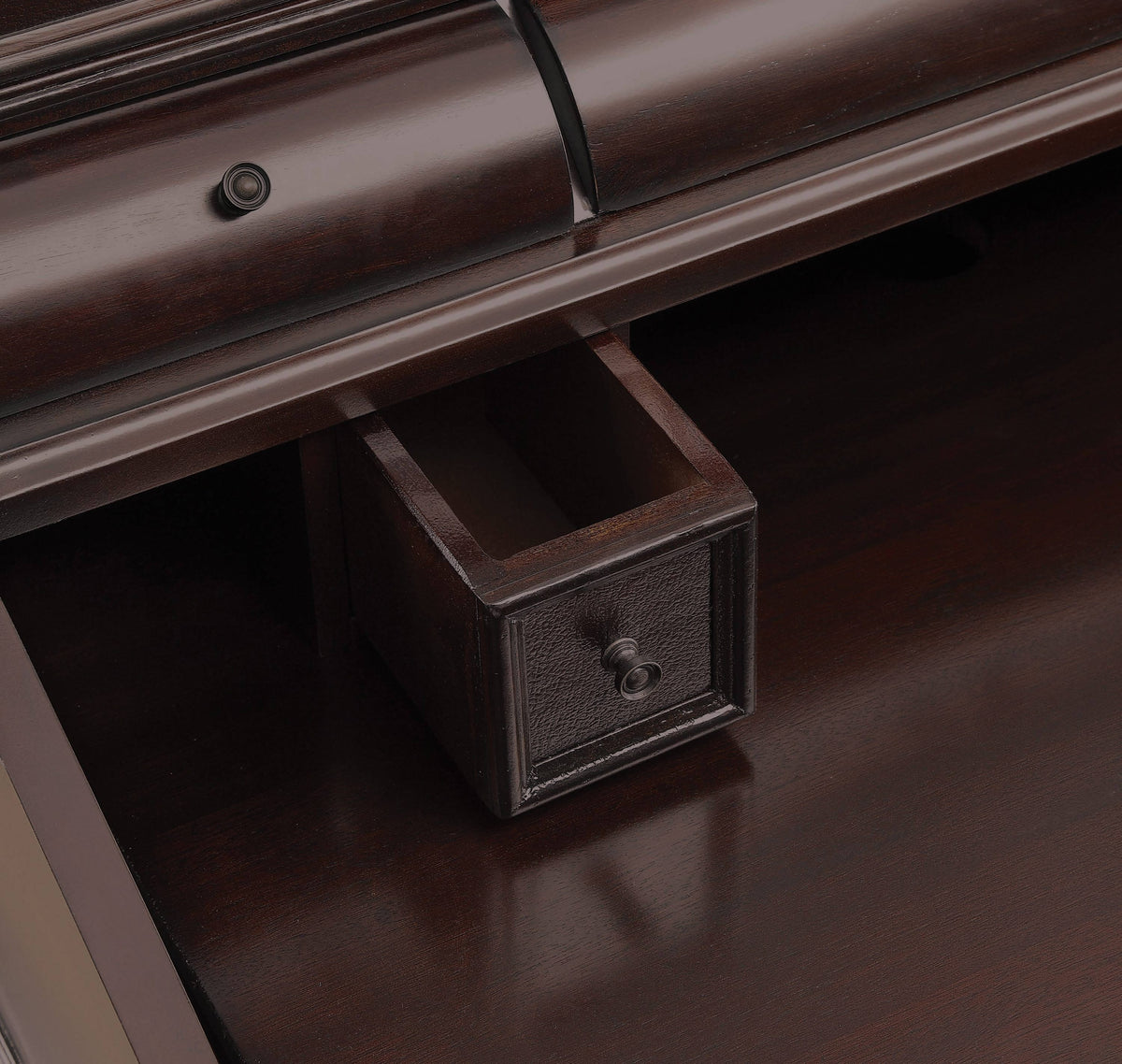 Milo 10-Drawer Secretary Desk Warm Brown - 800772 Pie's Variety Store