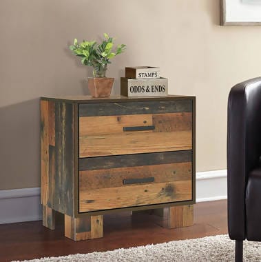 Sidney Queen Panel Bed Rustic Pine 4PC Set - SET4PC223141Q Pie's Variety Store