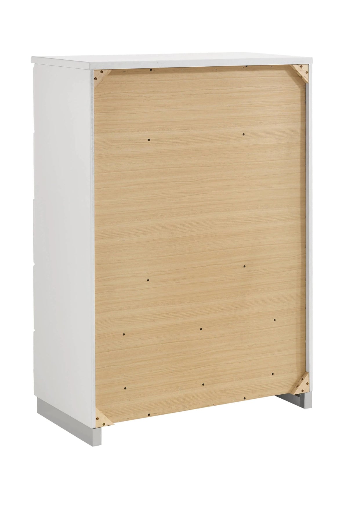 Felicity 5-Drawer Chest Glossy White - 203505 Pie's Variety Store