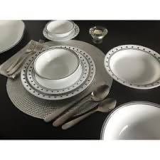 Corelle Classic Dinnerware Set 16pcs City Block - 07116004038 Pie's Variety Store