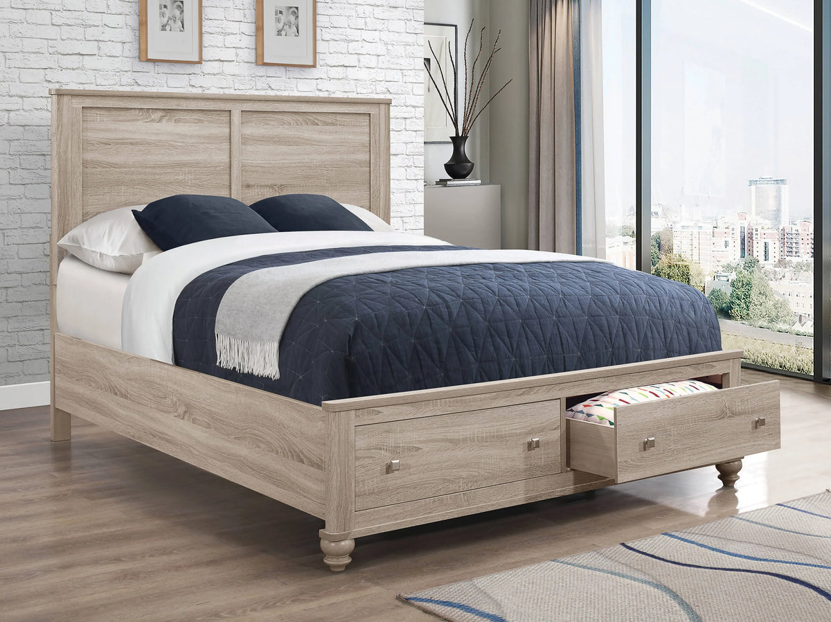 Wenham Full Storage Bed Natural Oak - 205460F Pie's Variety Store