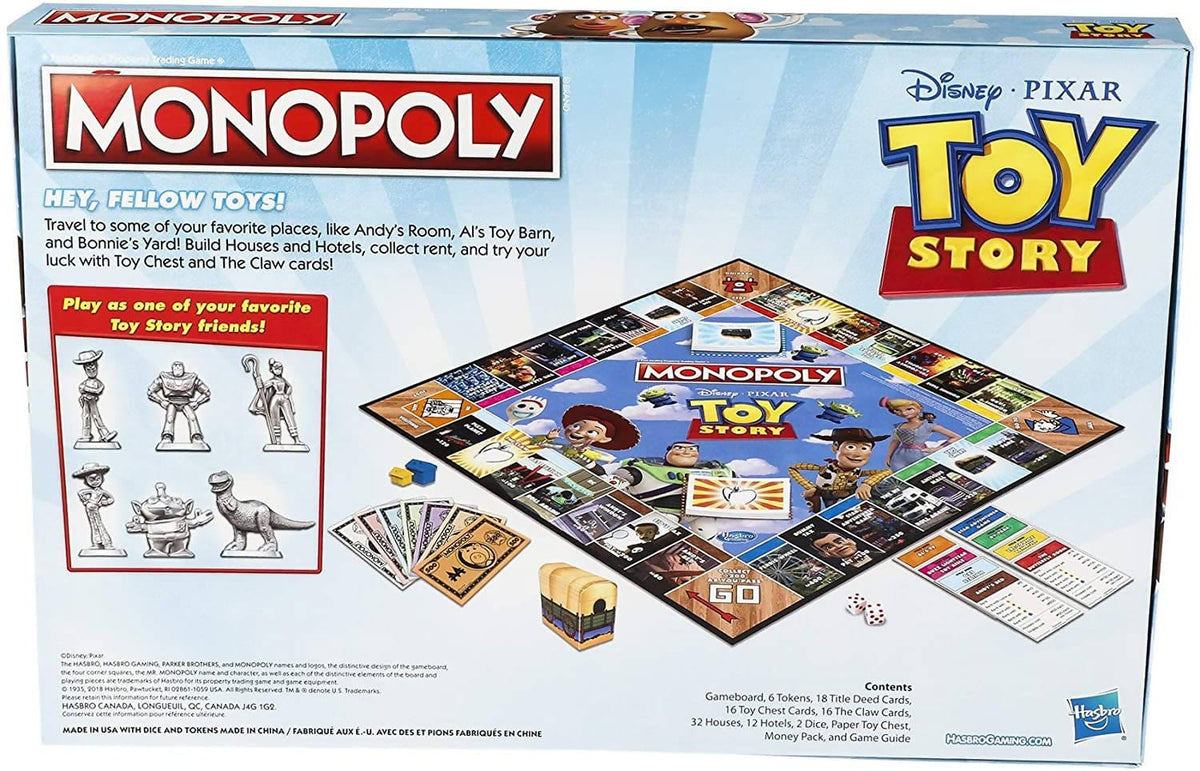 Monopoly Toy Story Board Game - E5065 Pie's Variety Store