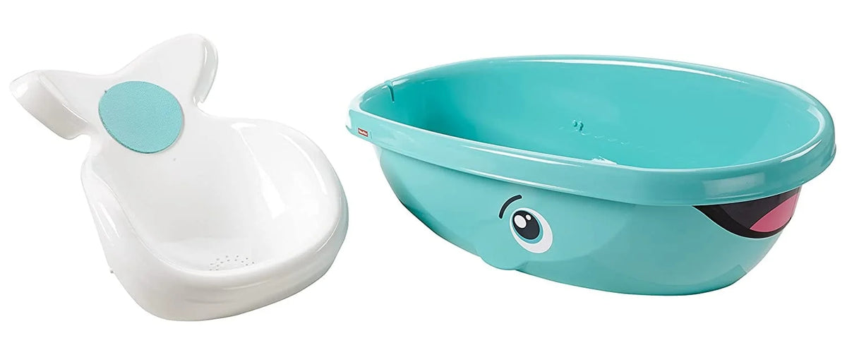 FISHER-PRICE Whale Of A Tub Bathtub: Helps keep infants comfy & secure during bath time - DRD93 ebuystt
