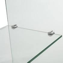 Glass 1-Shelf Rectangular Console Table Clear - 935865 Pie's Variety Store