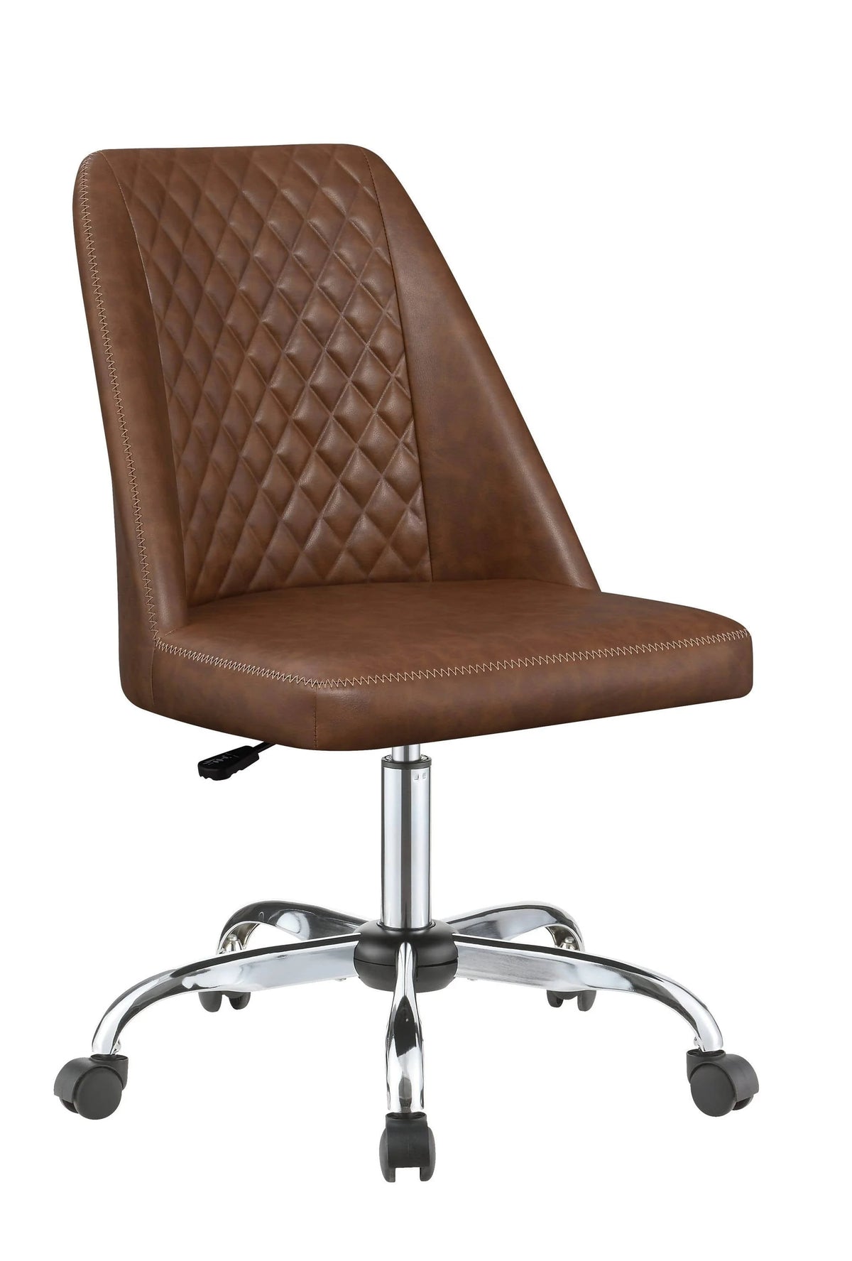 Upholstered Tufted Back Office Chair Grey And Chrome -this stylish chair in a modern home office for comfort and versatility. 881196 Pie's Variety Store