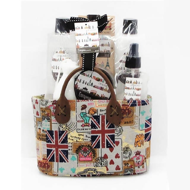 Black Orchid European 6Pcs Bath and Body Basket Set