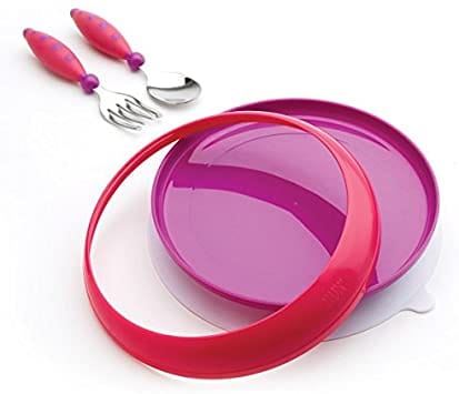 GERBER Cutlery Set: Graduates Lil' Trainer Tableware Set is ideal for kids who are learning to self-feed - 18190HY ebu