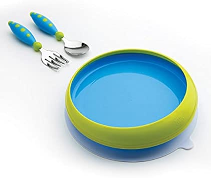 GERBER Cutlery Set: Graduates Lil' Trainer Tableware Set is ideal for kids who are learning to self-feed - 18190HY ebu
