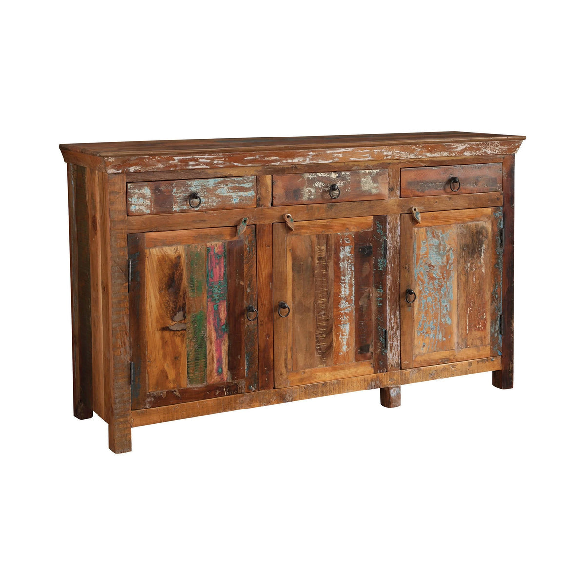 3-Door Accent Cabinet Reclaimed Wood - 950367 Pie's Variety Store