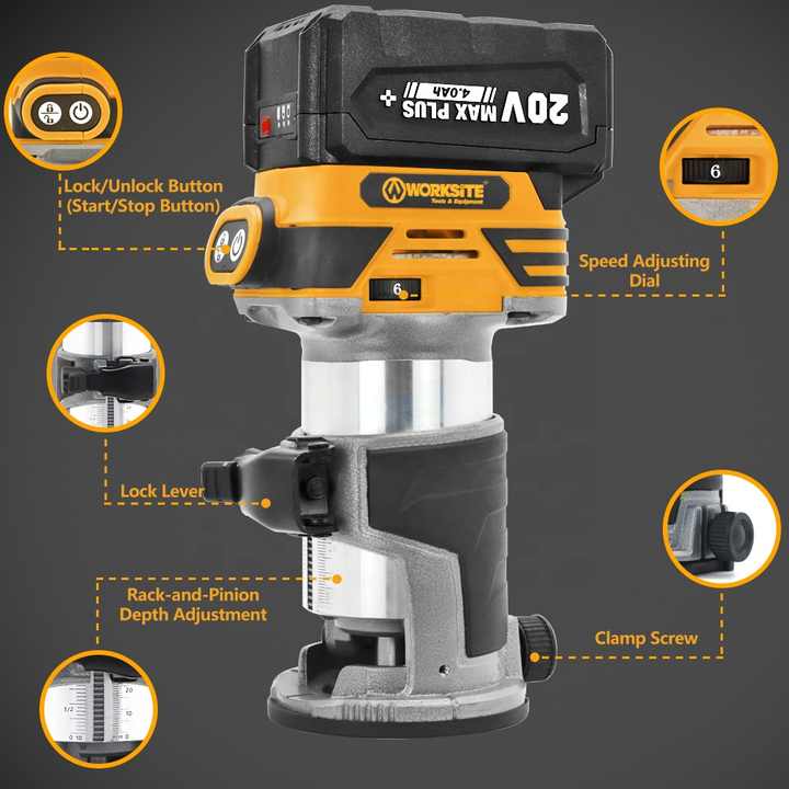 Worksite 20V Cordless Router