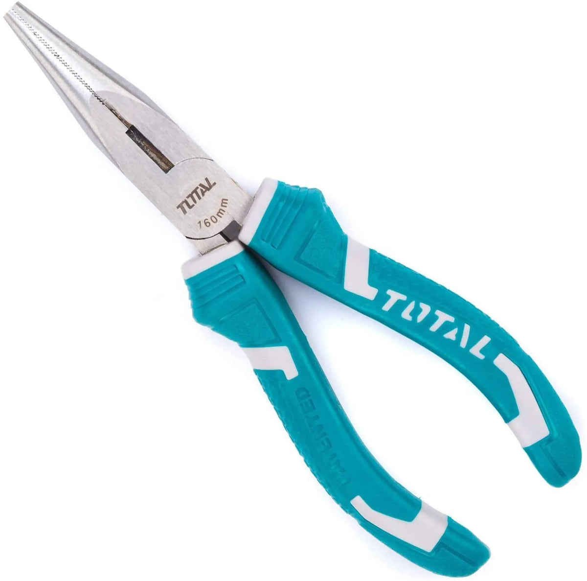 Total 6" Long Nose Pliers with extended jaws and is used for delicate locksmith and electrical work. The cutter section between the jaws allows for cutting and stripping of electrical wires and cables - THT220606 Elegant AccScents