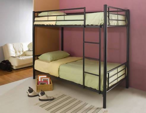 Hayward Twin Over Twin Bunk Bed Black - 460072B A-Z Store Nadia