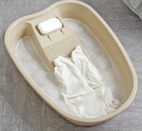GTBW Wash Tub 10 Lt: Household Laundry basin with washboard. Thick plastic washable wash basin Creative integrated baby washbasin - 6933 ebuystt