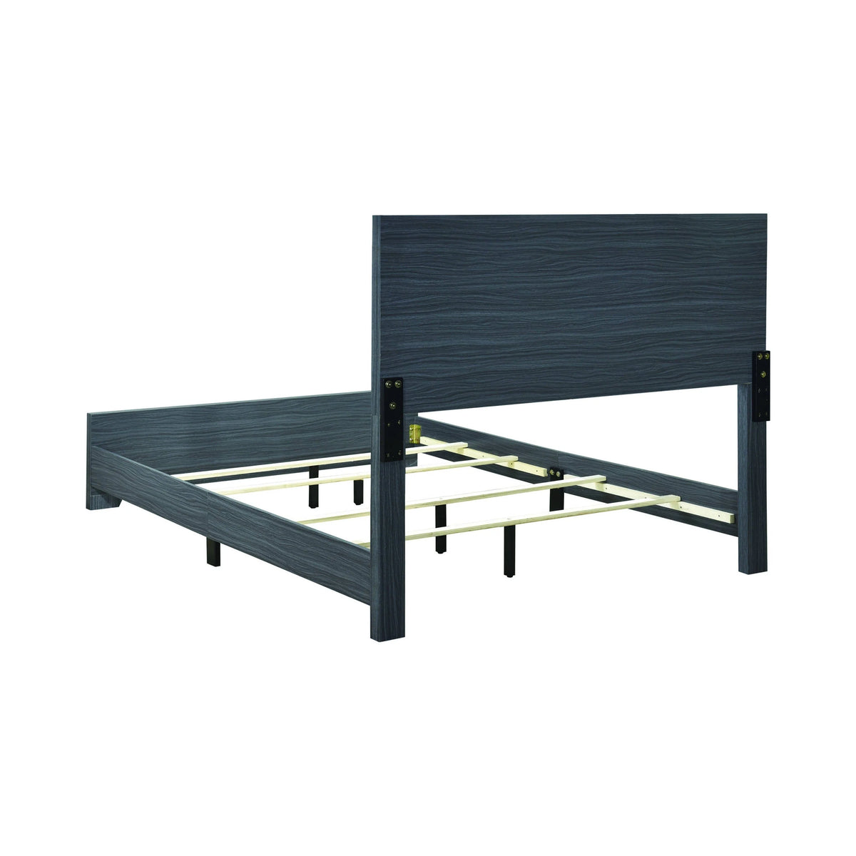 Julian Queen Panel Bed Dark Grey Oak 4PC Set - SET4PC223151Q Pie's Variety Store