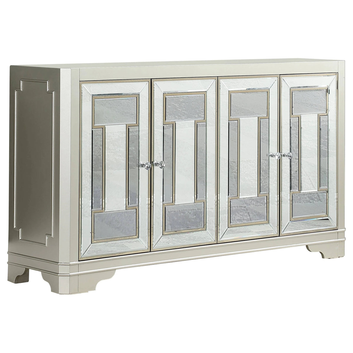 4-Door Accent Cabinet Smoke And Champagne - 953487 Pie's Variety Store