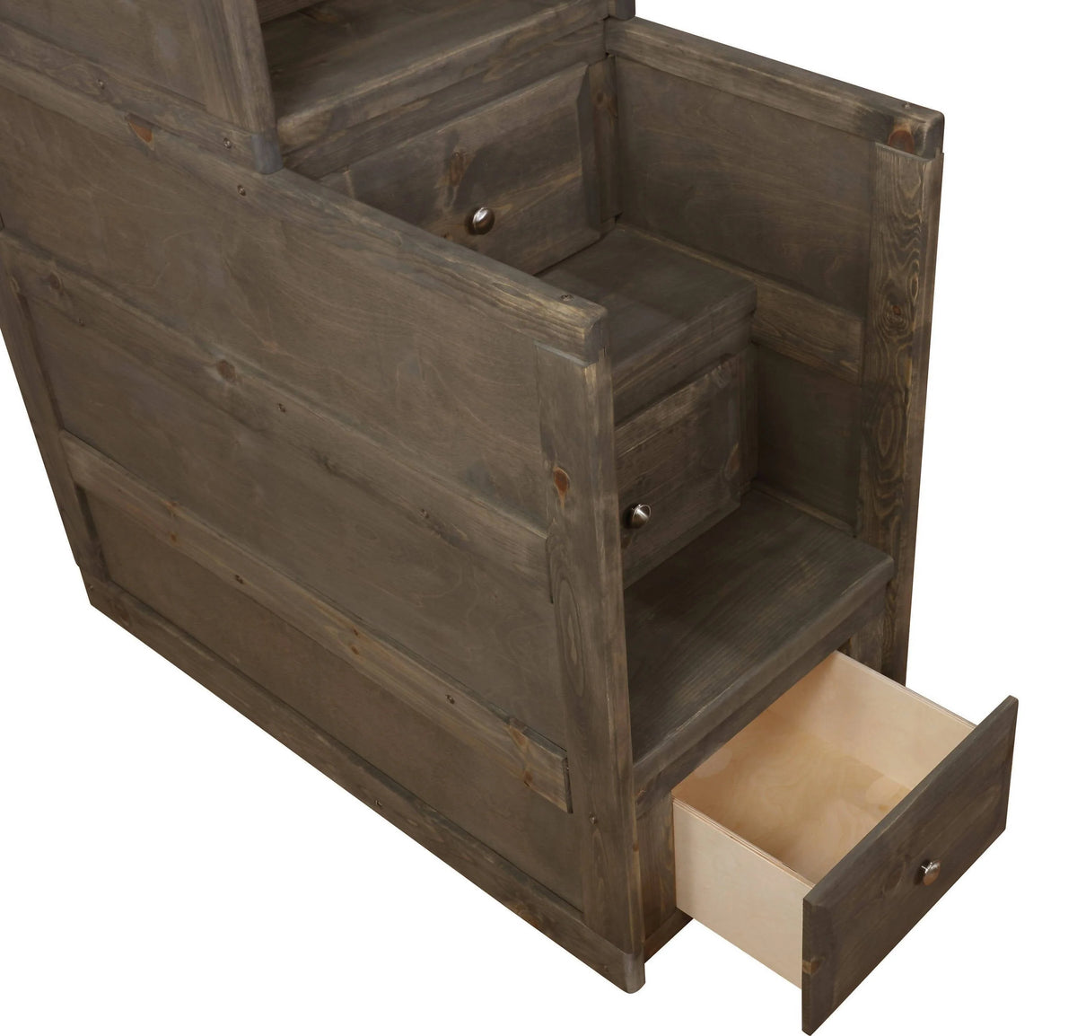 Wrangle Hill 4-Drawer Stairway Chest Gun Smoke - 400834 A-Z Store Nadia