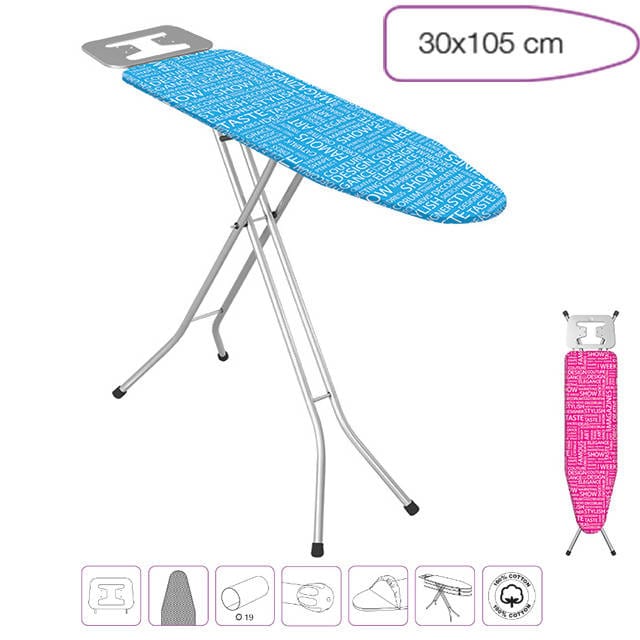 BULK BUYS - EGE EUROPA IRONING BOARD 30x105CM MESH TOP HT ADJ IRON REST- 6 pcs Mega Bulk Buys