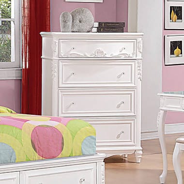Caroline 4-Drawer Rectangular Chest White - 400725 Pie's Variety Store
