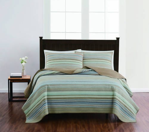 Retro Chic Quilt Set Queen 3 Pieces Retro Chic 3-piece Quilt Set