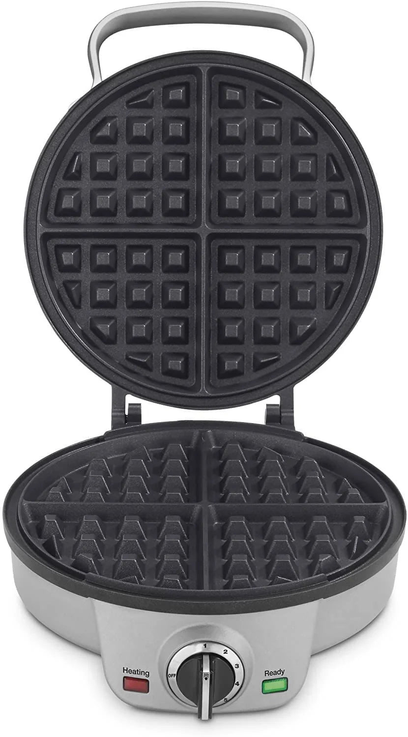 Cuisinart 4-Slice Belgian Waffle Maker cooks golden waffles that are crispy on the outside and mouthwateringly tender on the inside (Silver) CU-WAF-200 Elegant AccScents
