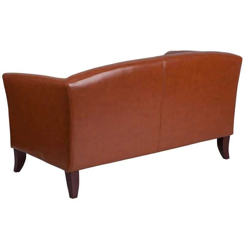 HERCULES Imperial Series Cognac LeatherSoft Loveseat - 111-2-CG-GG Pie's Variety Store