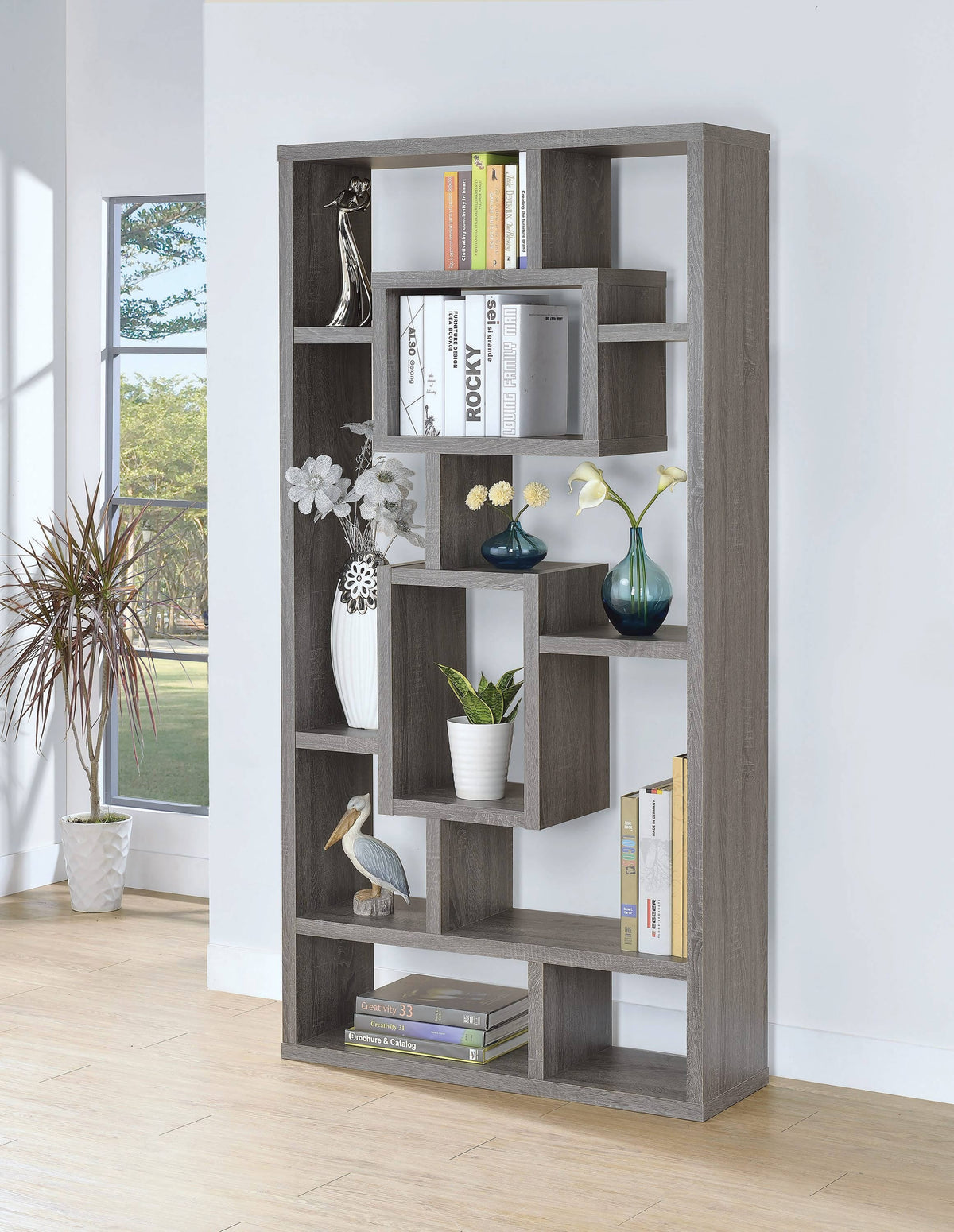 10-Shelf Bookcase White - 800157 Pie's Variety Store