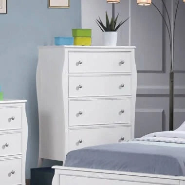 Dominique 4-Drawer Chest White - 400565 Pie's Variety Store