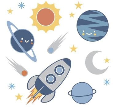 LAMBS & IVY Milky Way 4pc Crib Bedding Set This nursery baby crib bedding collection is perfect for any little astronaut baby boy or girl. LAMBS&IVY-3004 | Model# 730004V ebuystt