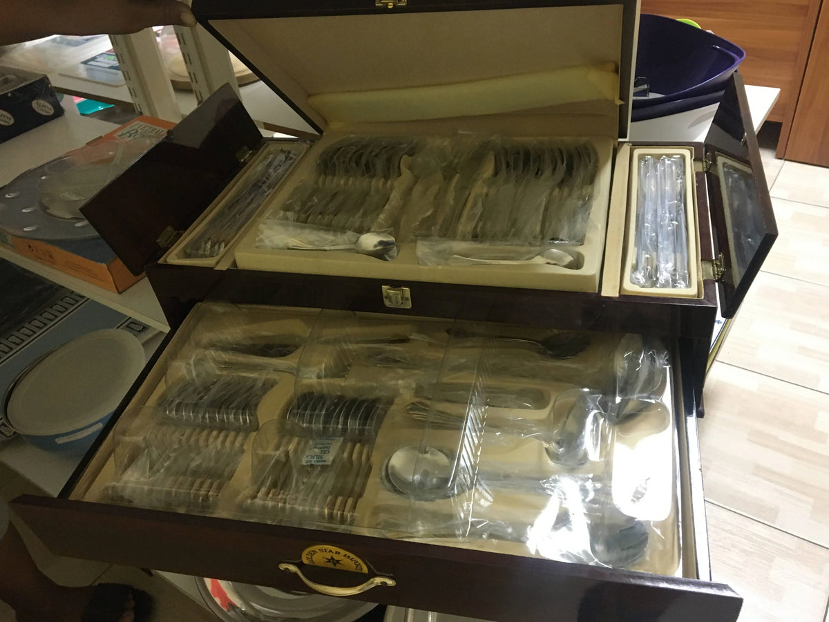 Golden Star Imports 84 Piece Cutlery Set - HQ84-4 Elegant AccScents