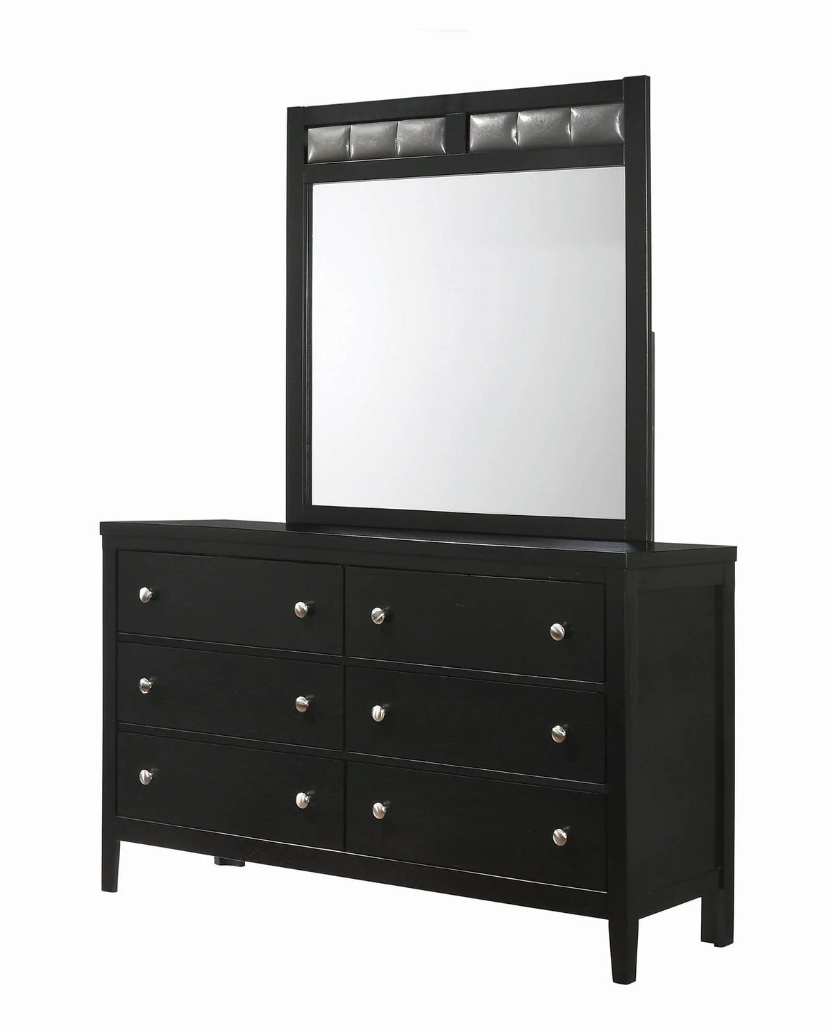 Carlton 6-Drawer Rectangular Dresser Black - 215863 Pie's Variety Store