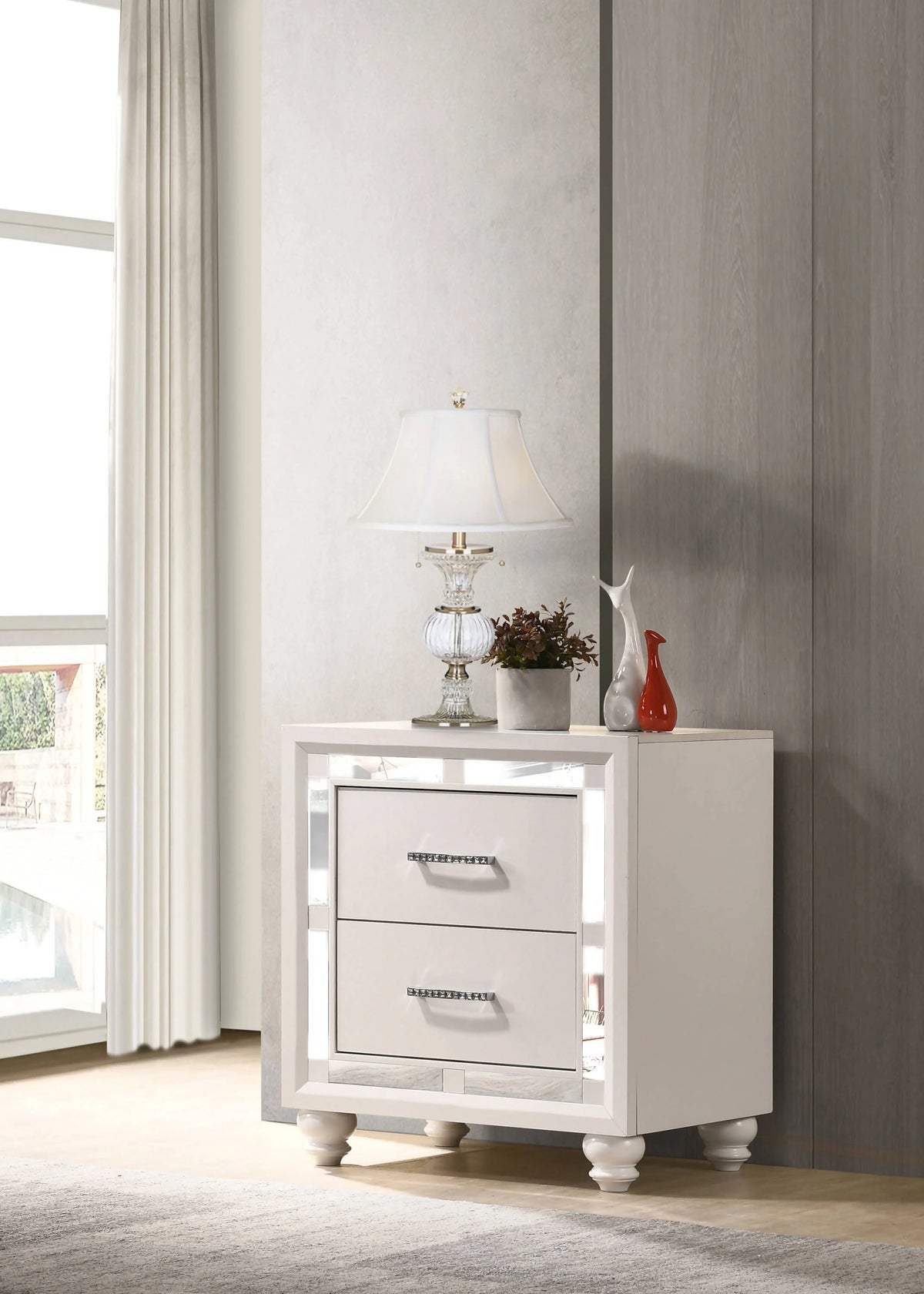 Whitaker 2-Drawer Nightstand White - 223332 Pie's Variety Store