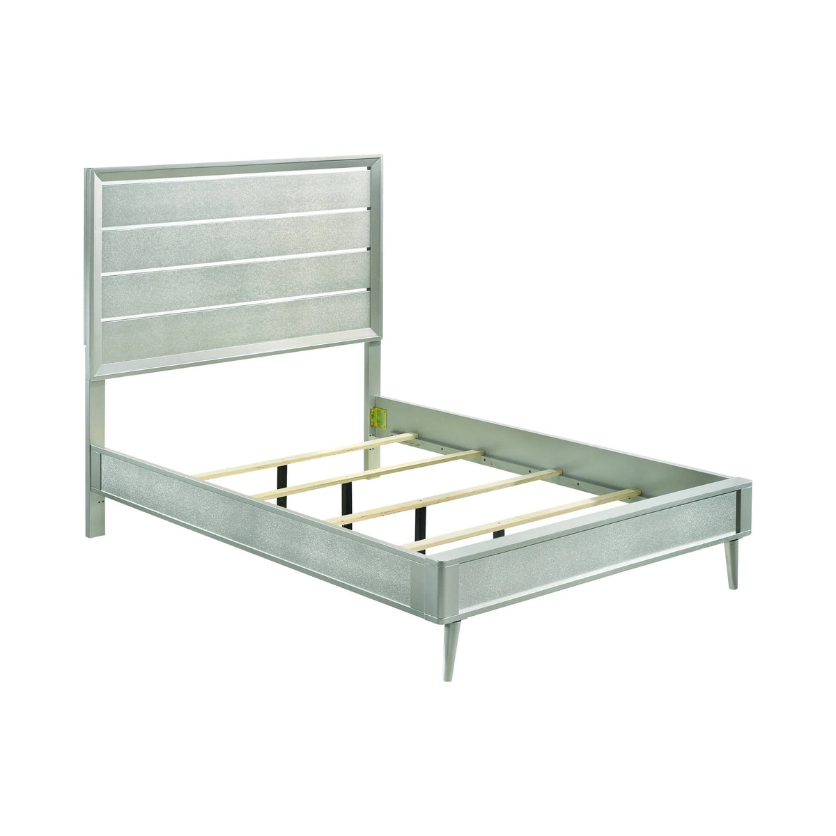 Ramon Full Panel Bed Metallic Sterling - 222701F Pie's Variety Store