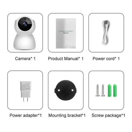 V380 1080P Wireless Camera HD Night Vision Smart Wifi Mobile Phone Remote Housekeeping Shop Monitor - V3801080P Pie's Variety Store