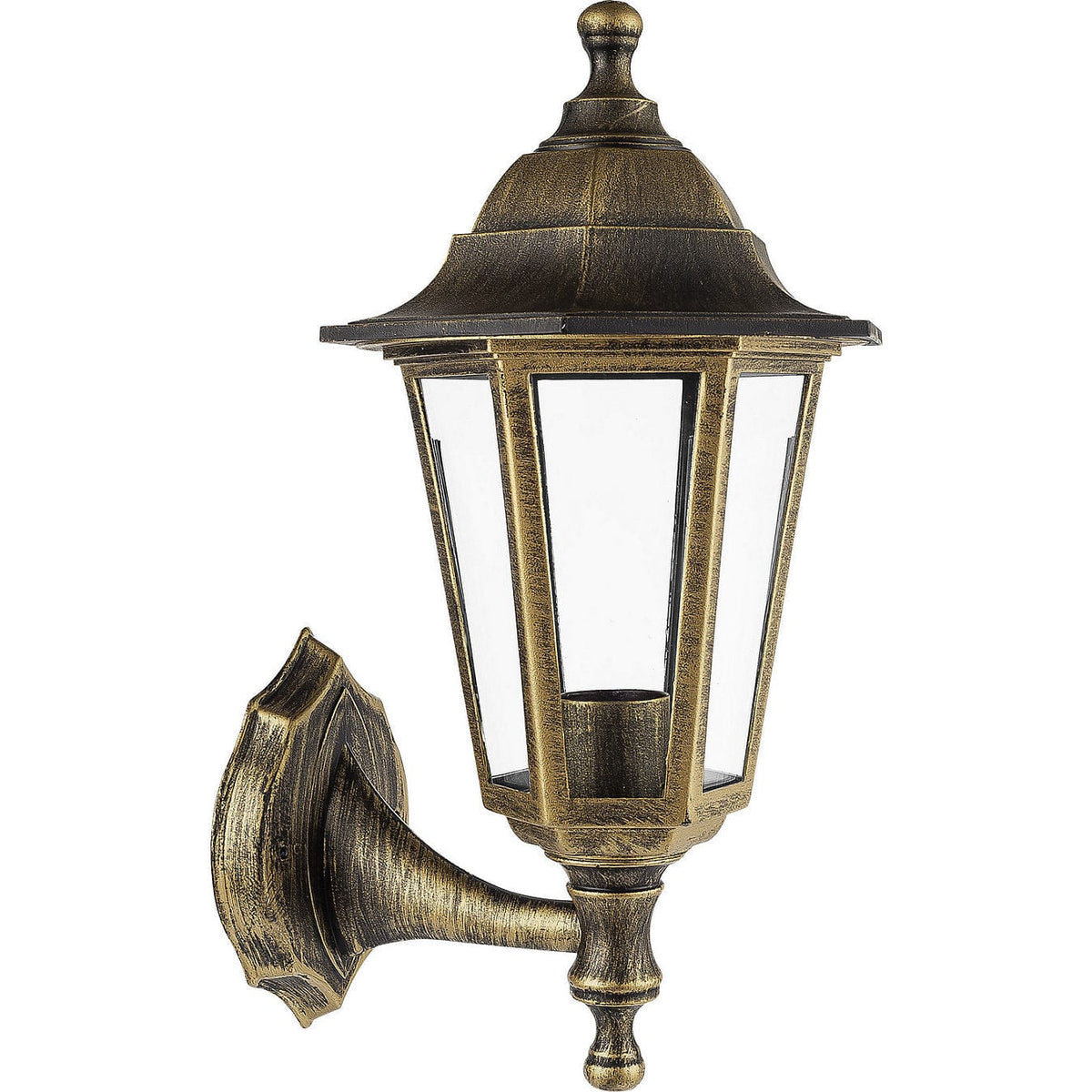 Westinghouse Outdoor lantern Wall Light Brown Glass E27 1 Light 60W