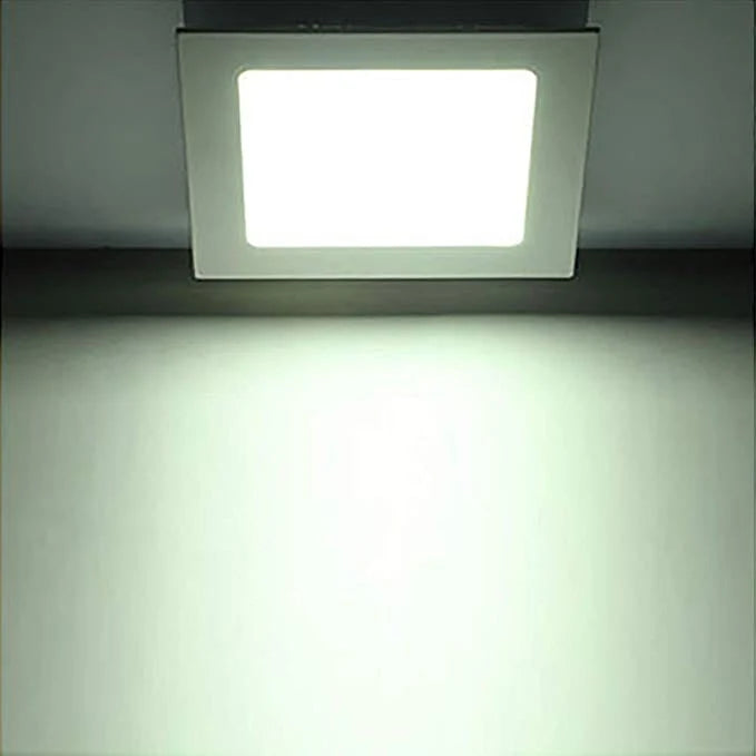 8 Inch Square White Integrated Recessed LED Panels