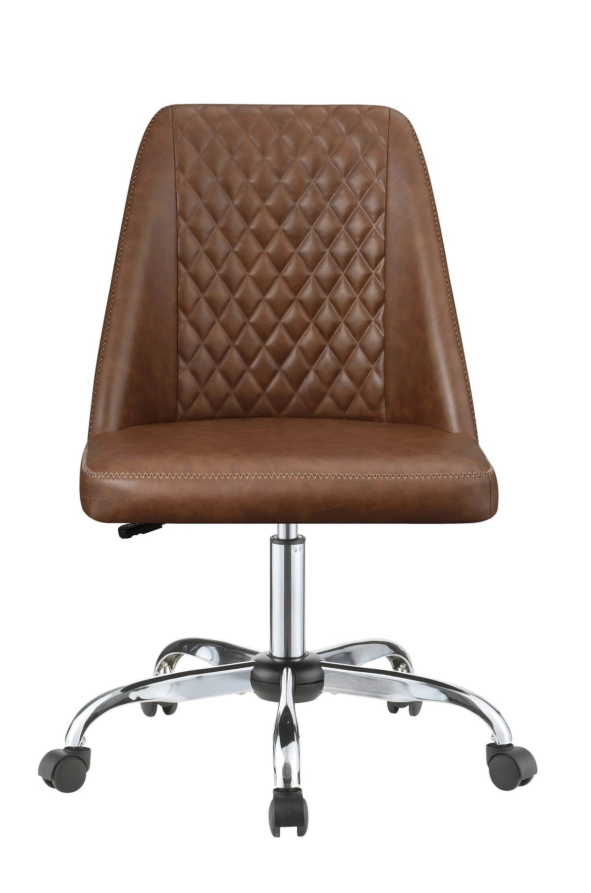 Upholstered Tufted Back Office Chair Grey And Chrome -this stylish chair in a modern home office for comfort and versatility. 881196 Pie's Variety Store