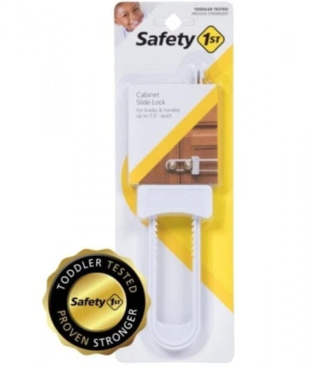SAFETY 1ST Cabinet Slide Lock 1 Pk: Help to keep your curious crawler from accessing an off-limit side by side cabinet with a sturdy Cabinet Slide Lock - 1100050 ebuystt