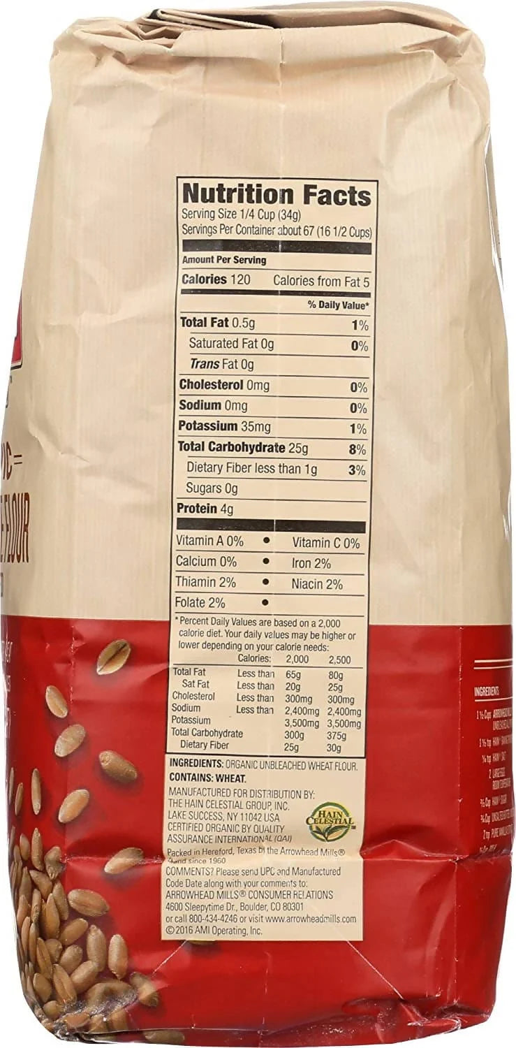 Arrowhead Mills Unbleached Flour 5lbs - 07433347251 Pie's Variety Store