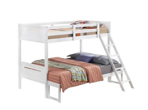 Littleton Twin/Full Bunk Bed White - 405052WHT A-Z Store Nadia