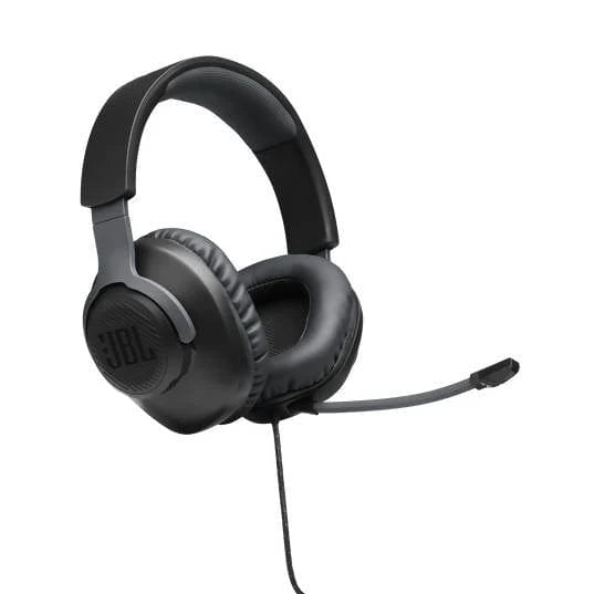 JBL Quantum 100 Wired over-ear gaming headset with flip-up mic - JBLQUANTUM100BLKAM Pie's Variety Store