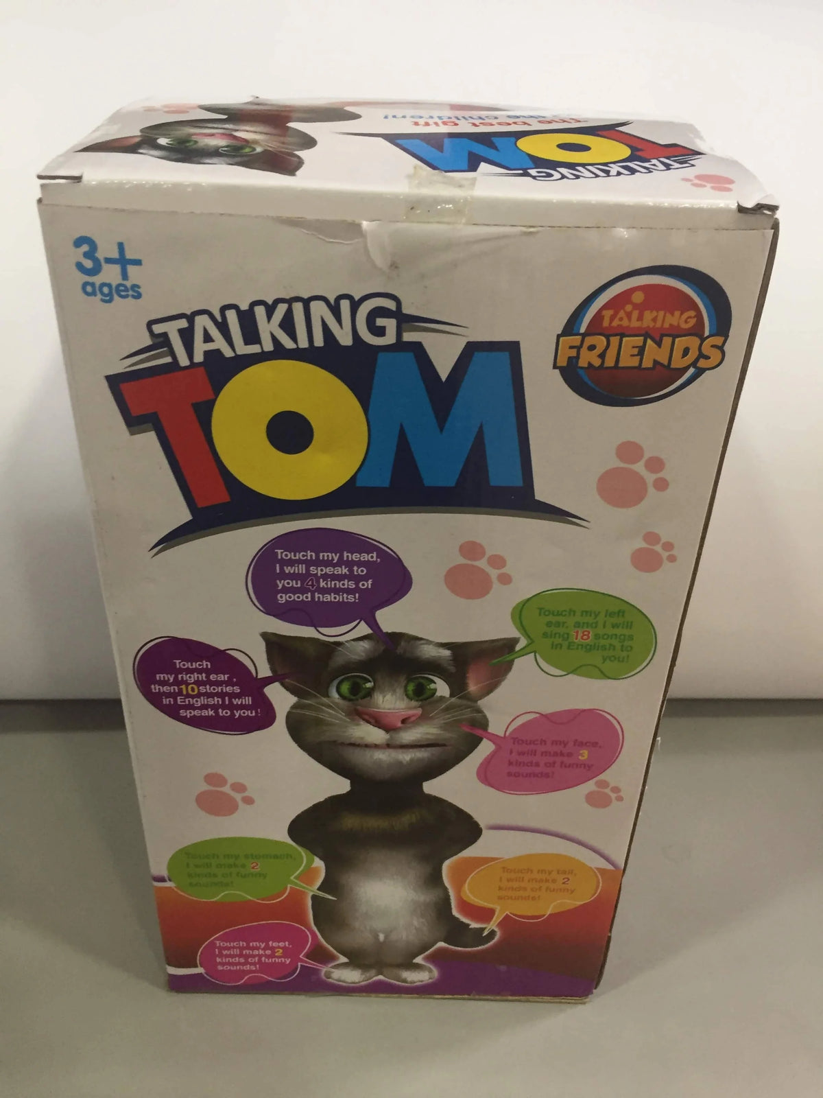 Talking Tom Plush Toy Touch & it will Talk Battery Operated - H215A Hannah Frederick